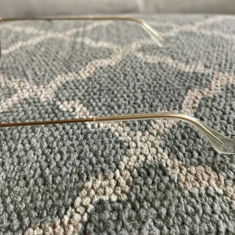 Ray-Ban Gold Frame Brown Gradient Aviator Sunglasses